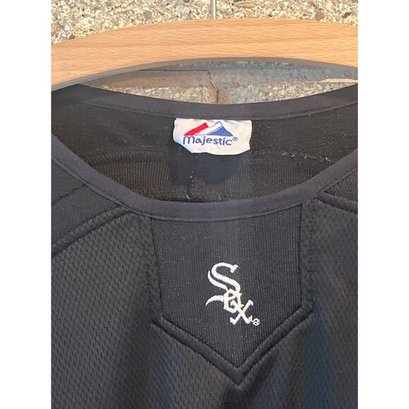 VIntage Majestic MLB Chicago White Sox Long Sleeve Pullover Jersey - Picture 3 of 5